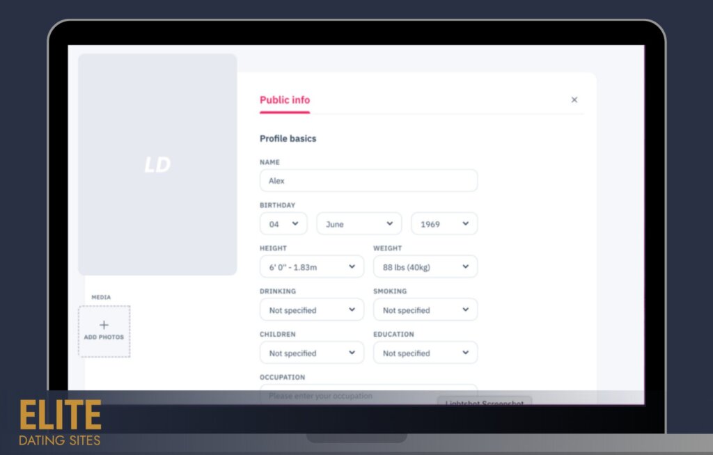TheLuckyDate registration