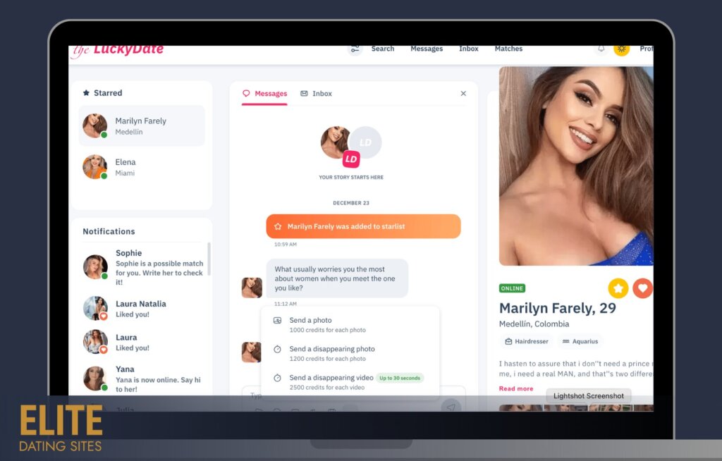 theluckydate features