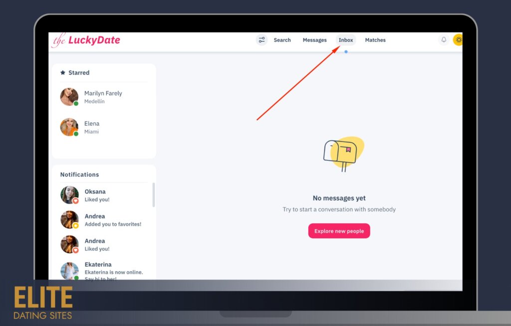 theluckydate messages 