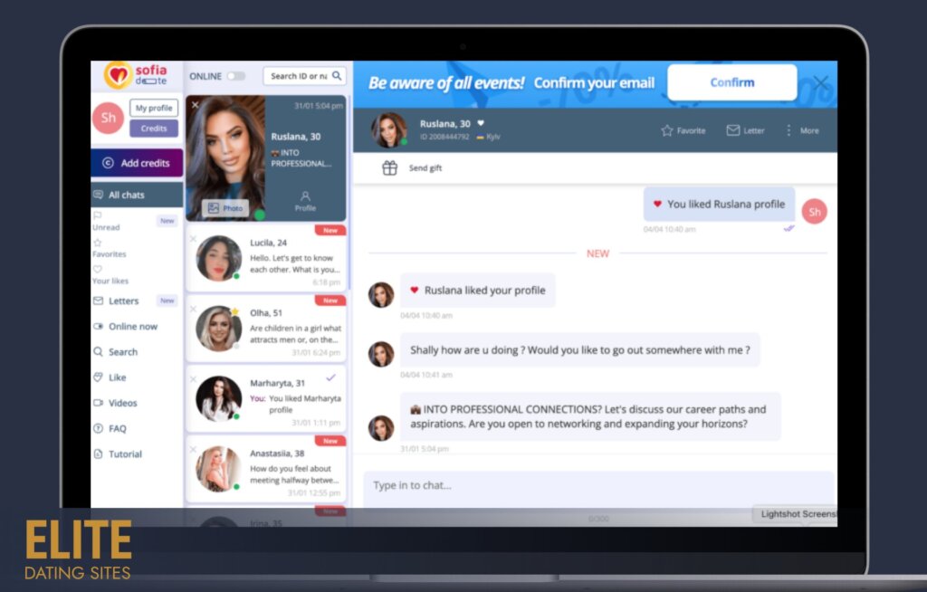 SofiaDate chat