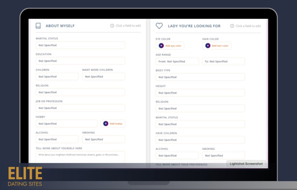 LoveForHeart profile registration