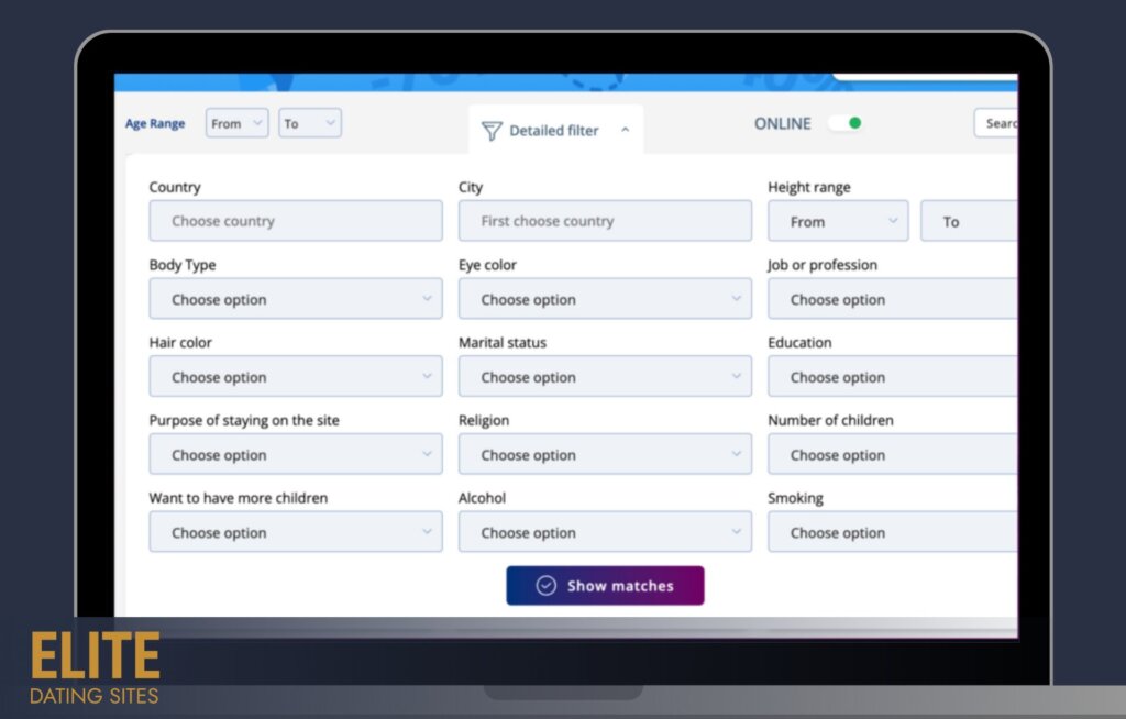 LoveForHeart Search filters